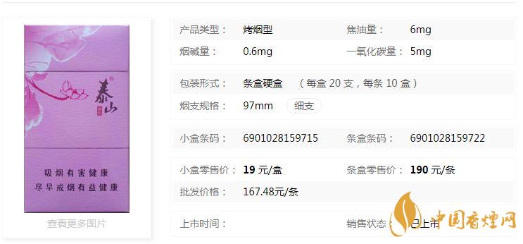 泰山顏悅多少錢一盒價格？泰山顏悅香煙價格大全2020